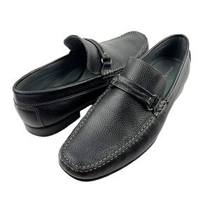 Donald Pliner Donnie Pebbled Leather Slip On Loafers Size 13